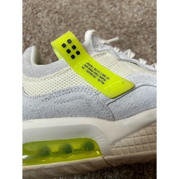 Womens JORDAN MA2 'PALE IVORY VOLT' neon suede chunky sole SZ 6 tennis shoes - Picture 10 of 11